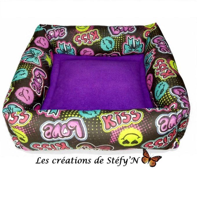 Couffin carré boudin tout en coton (1 partie)