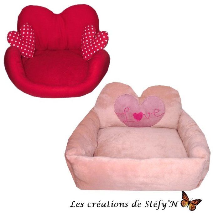 Fauteuil canapé coeur